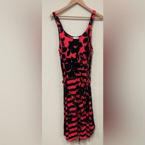 NWOT Soma Floral Tank Dress with Waist Tie - Size XL